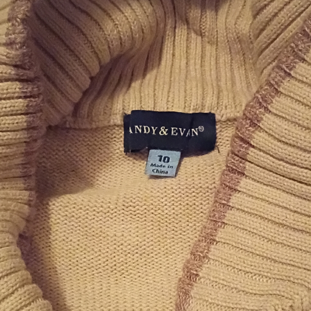 Andy & Evan Beige Knit Sweater